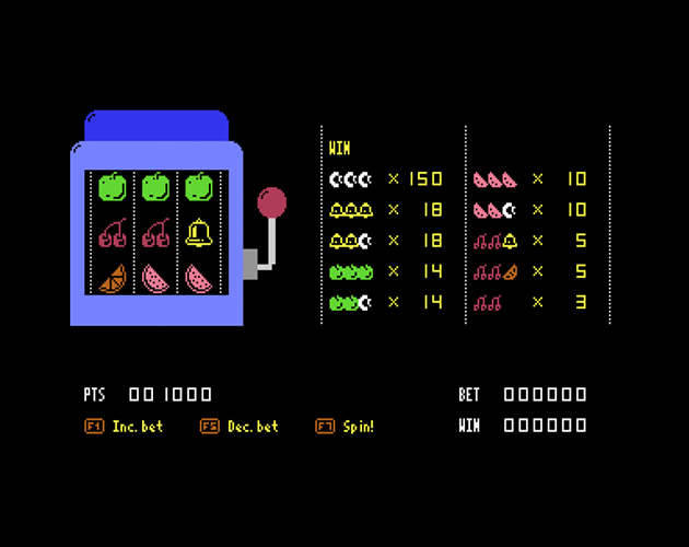 Basic Slot Machine (Commodore 64) by Massimo Bonucchi