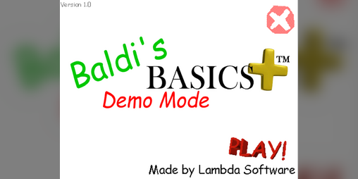 Cover image for Baldi's Basics Plus: Demo