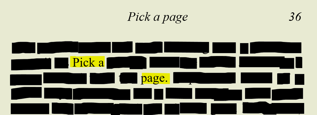 Pick a page