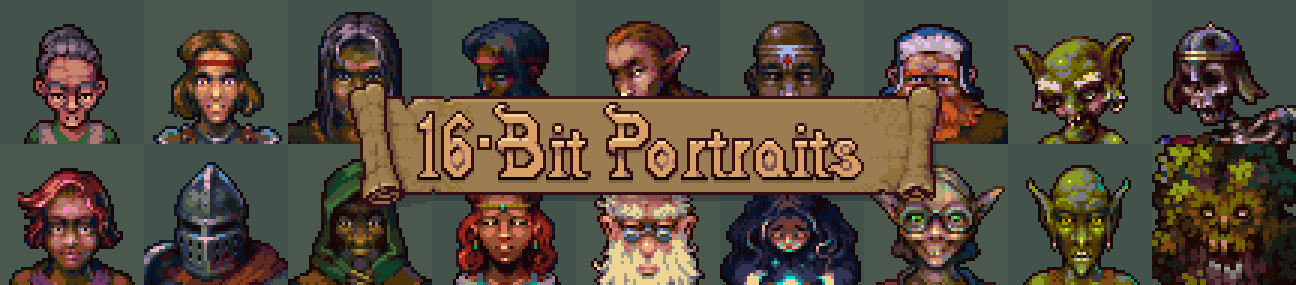 16bit Fantasy Portraits