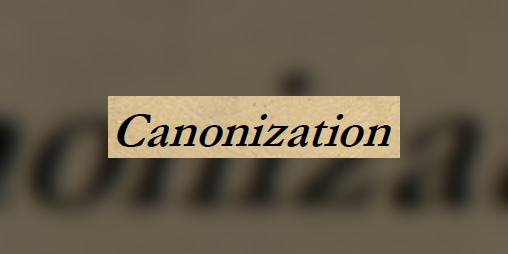 Cover image for Canonization