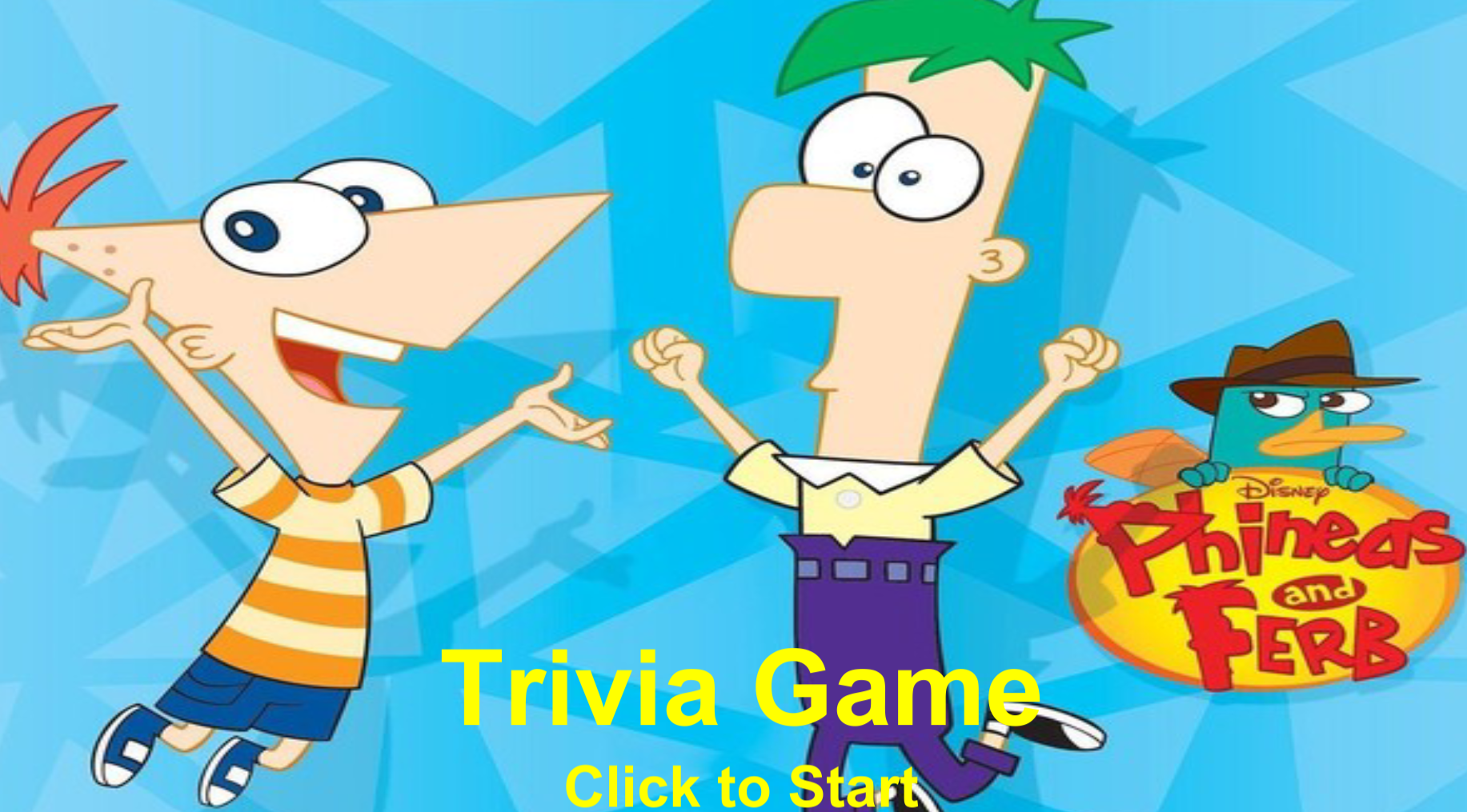 Phineas And Ferb Trivia Game By Benmiester