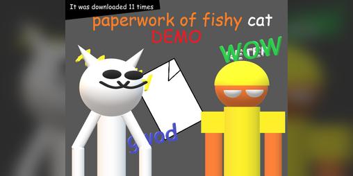 Cover image for Paperwork of fishy cat DEMO