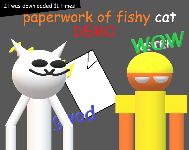 Cover image for Paperwork of fishy cat DEMO