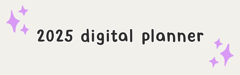 2025 digital planner