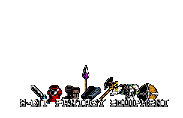 Unique 8-bit Fantasy Equipment [32x32]