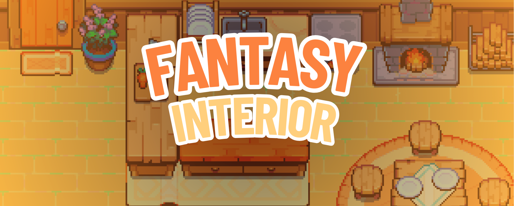 2D Pixel Art Interior Pack: Fantasy House