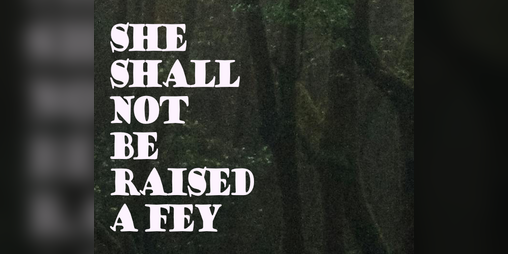 Cover image for she shall not be raised a fey