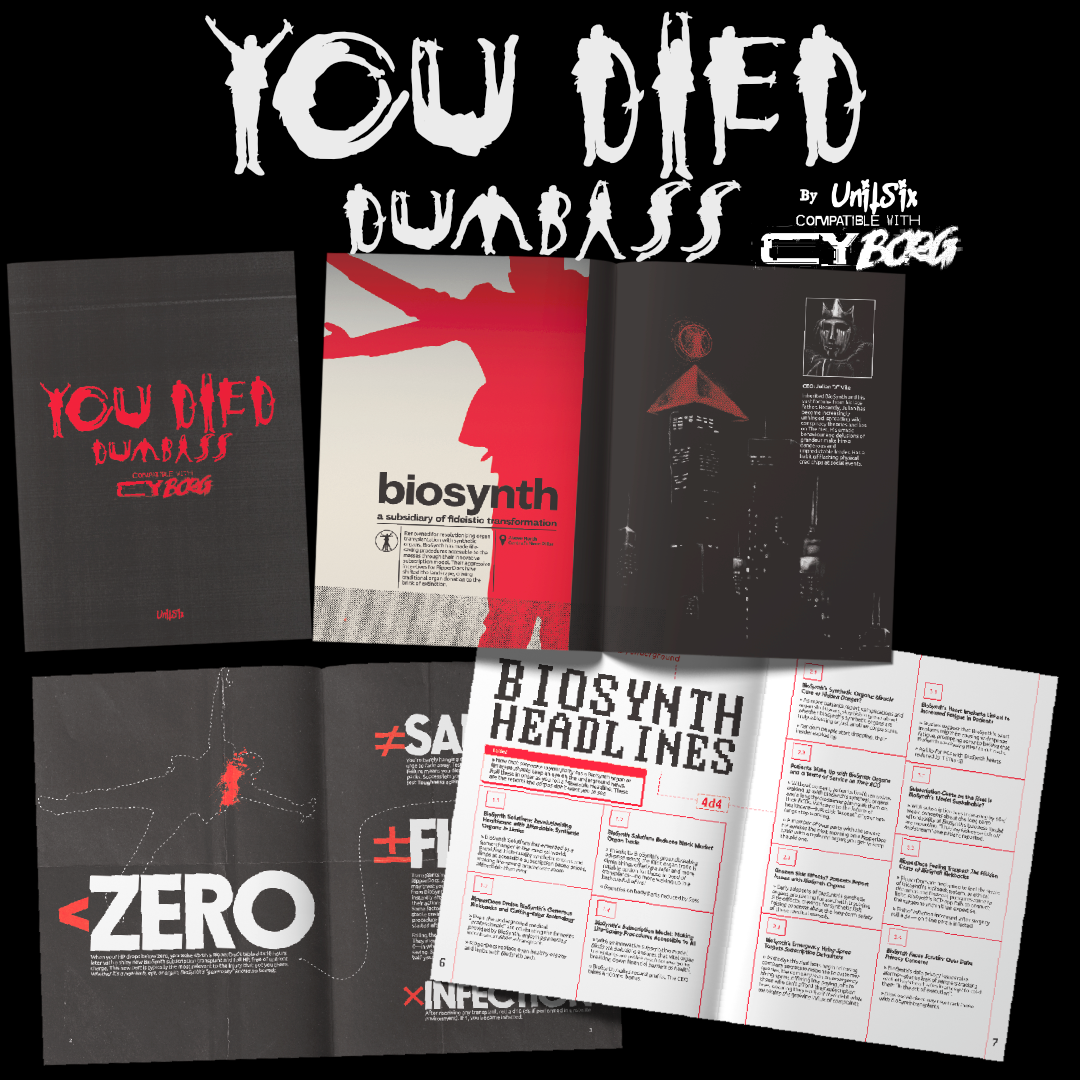 Cover image for You Died, Dumbass // Compatible with Cy_Borg