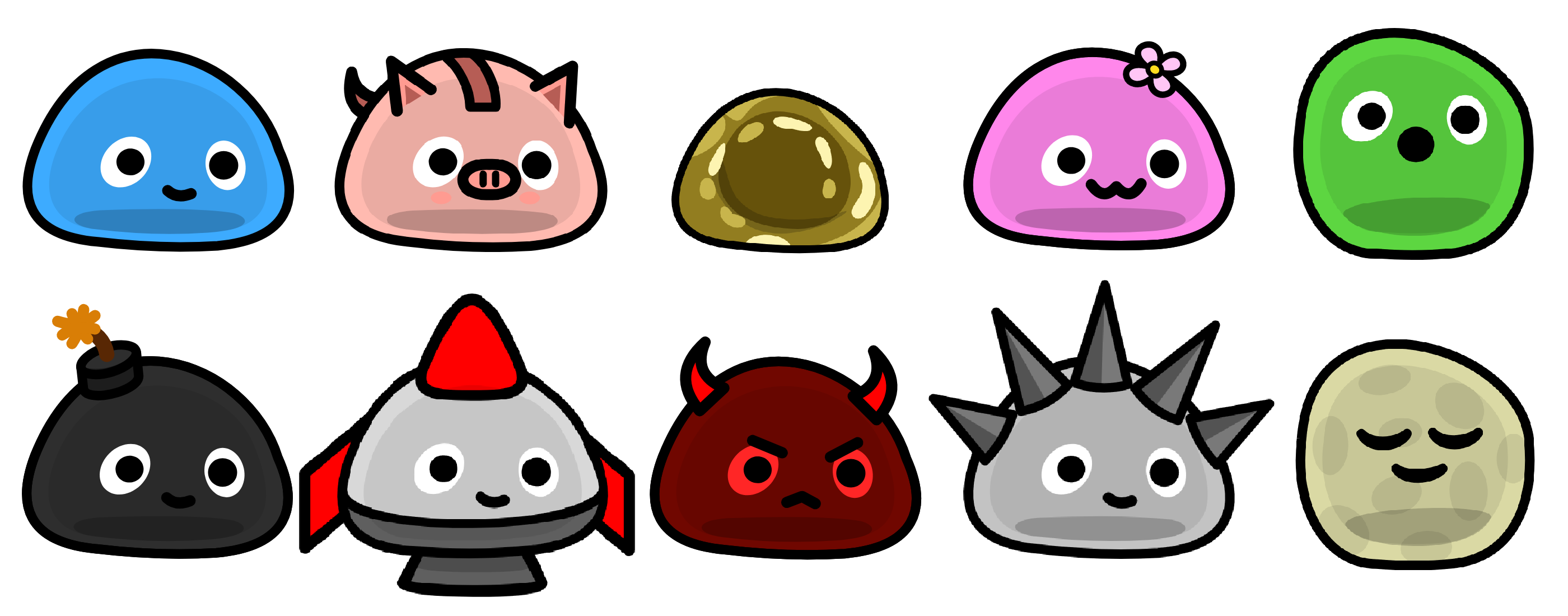 All 10 Slime Types