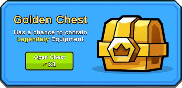 Open Golden Chest Button