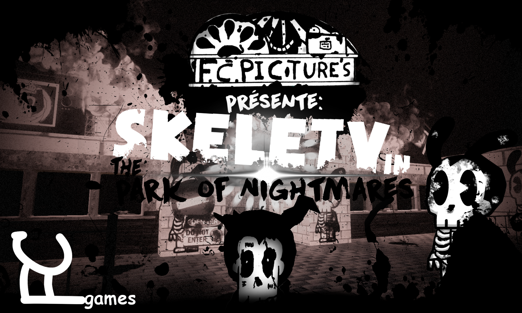 skelety in the park of nightmares