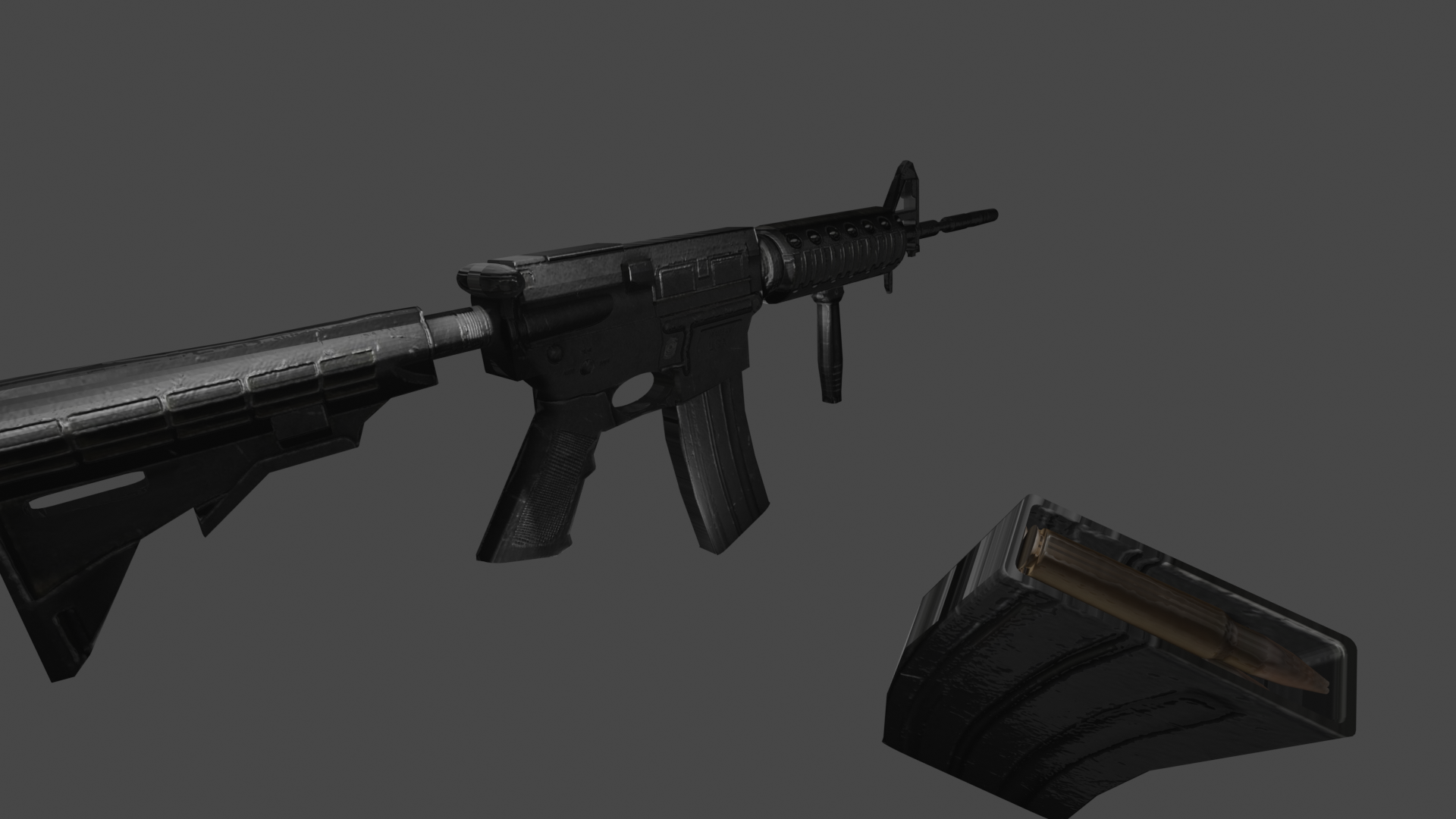 M4a1 Mod LOW poly