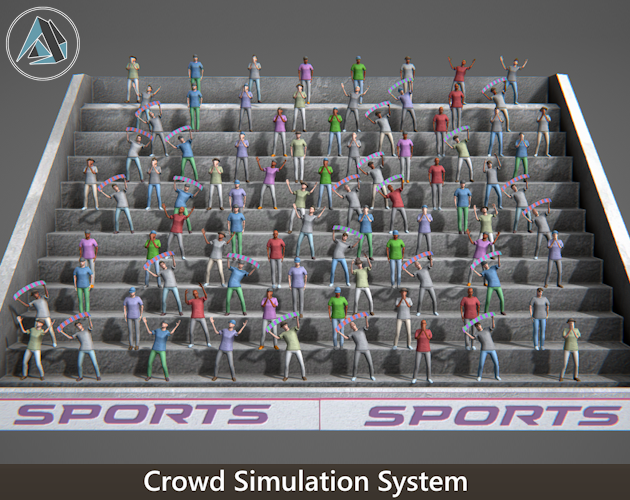 Crowd Simulation System Paid Unity System Package By Aligned Games
