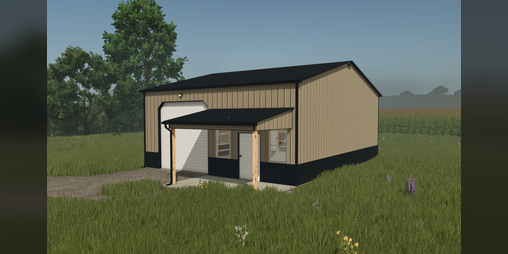 Cover image for FS25 32x40 Shed with Porch