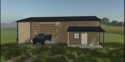 Cover image for FS25 40x60 Shed With Porch