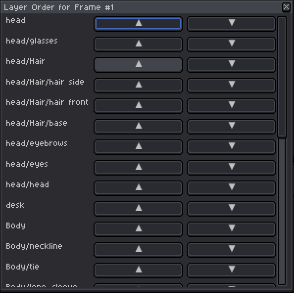 Layer Sorting For Aseprite