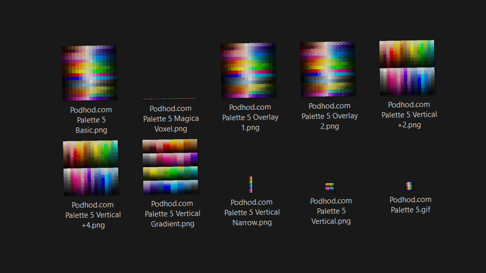 New Year 2025 update for my Podhod palette (small correction of 2