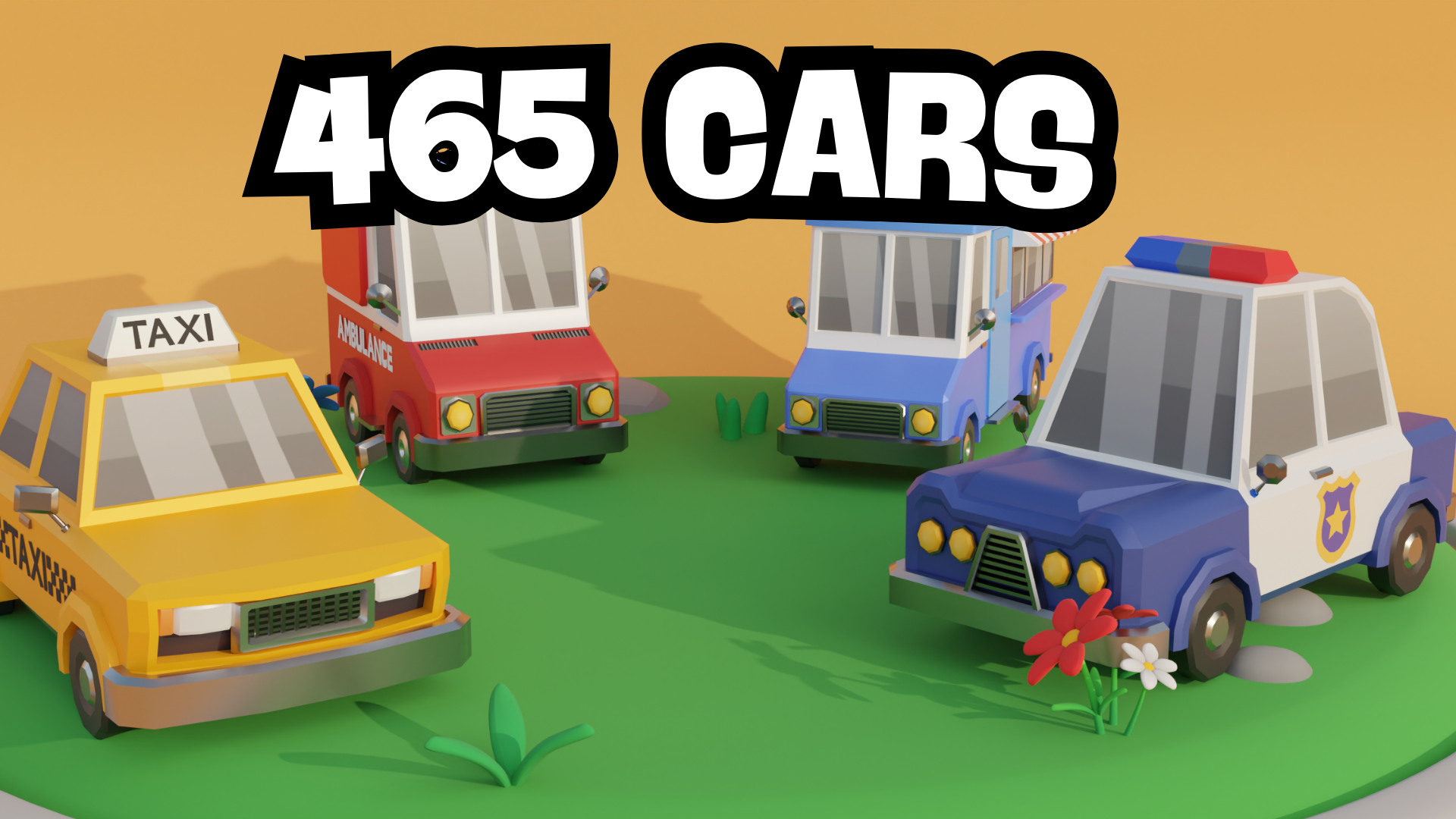 Cars - Low Poly Massive Car Pack