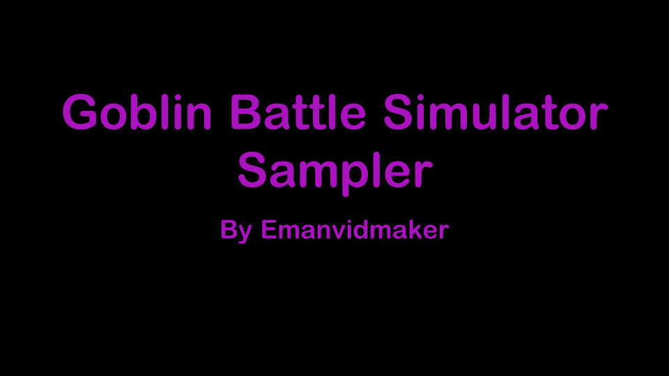 Goblin Battle Simulator Sampler