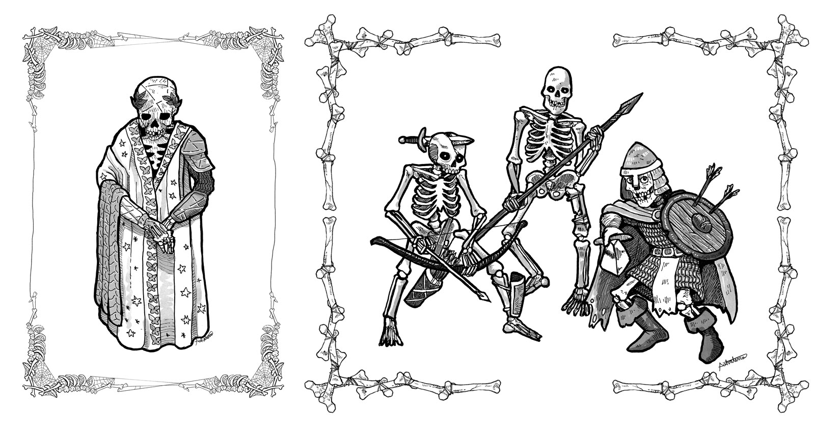 Skilled Skeletons - Monstrosilist Stock Art Pack 17