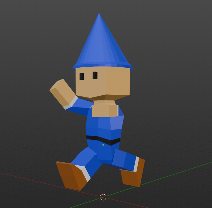 Low Poly Magician Character