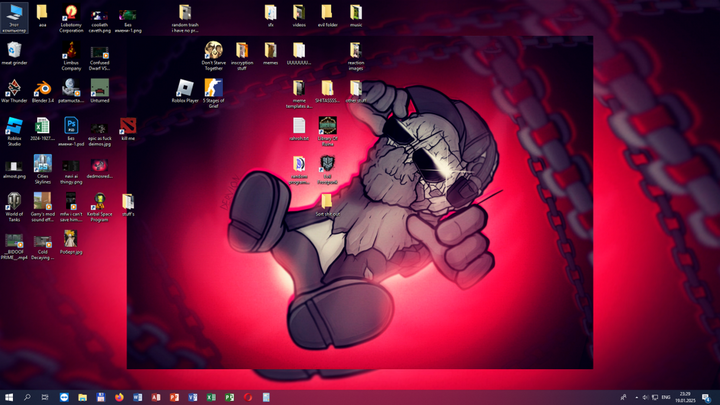 What it did to my desktop