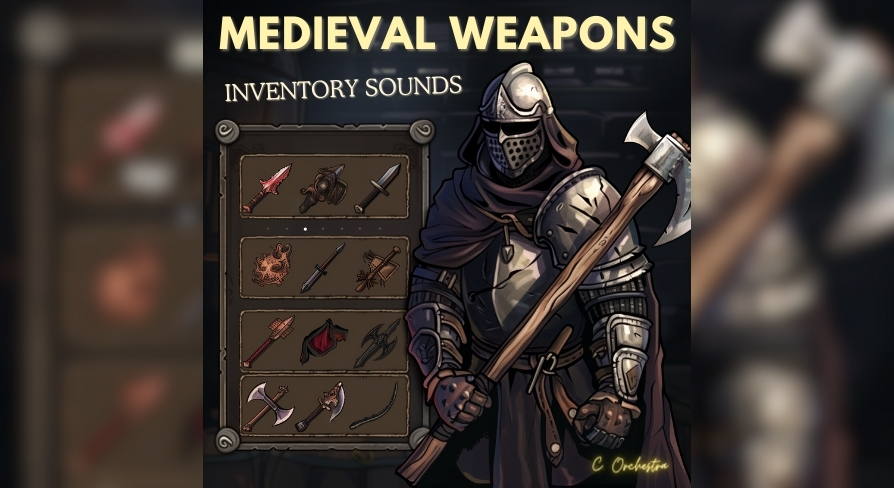 Medieval Weapons Sounds: Pick Up, Equip, and Other Inventory SFX