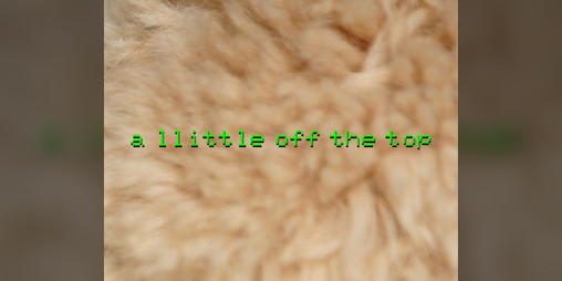 Cover image for A LLITTLE OFF THE TOP