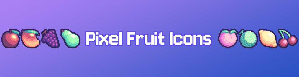 Pixel Fruit Icons