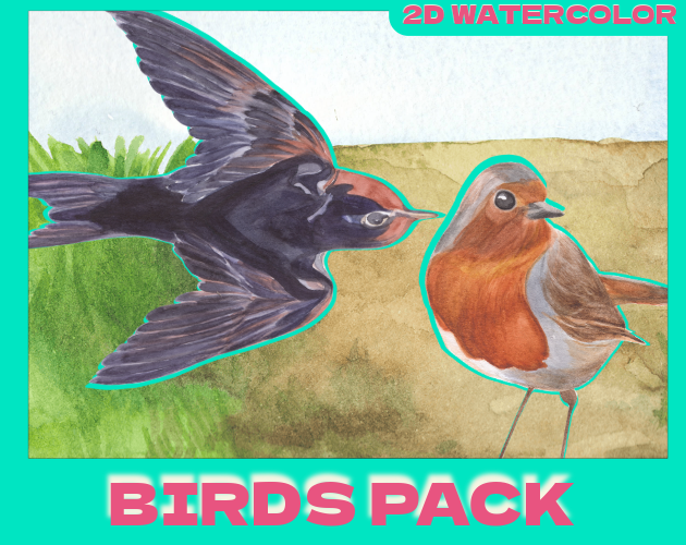 Birds Watercolor Pack