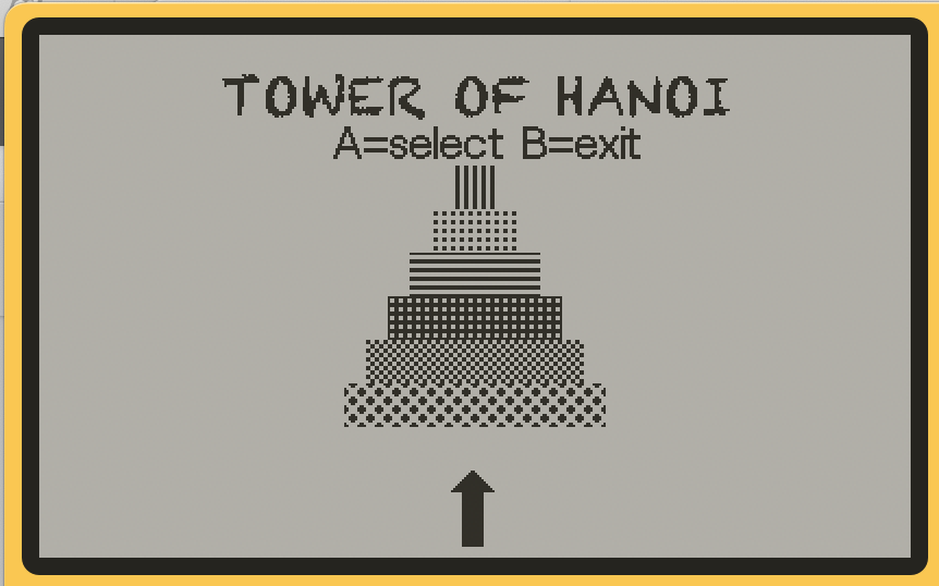 Tower of Hanoi for Playdate