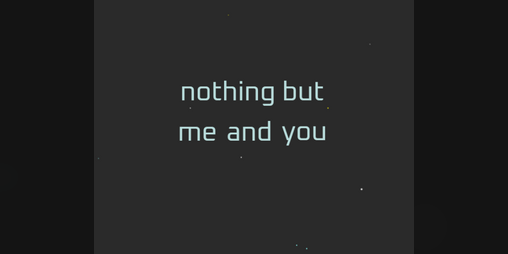Cover image for nothing but me and you