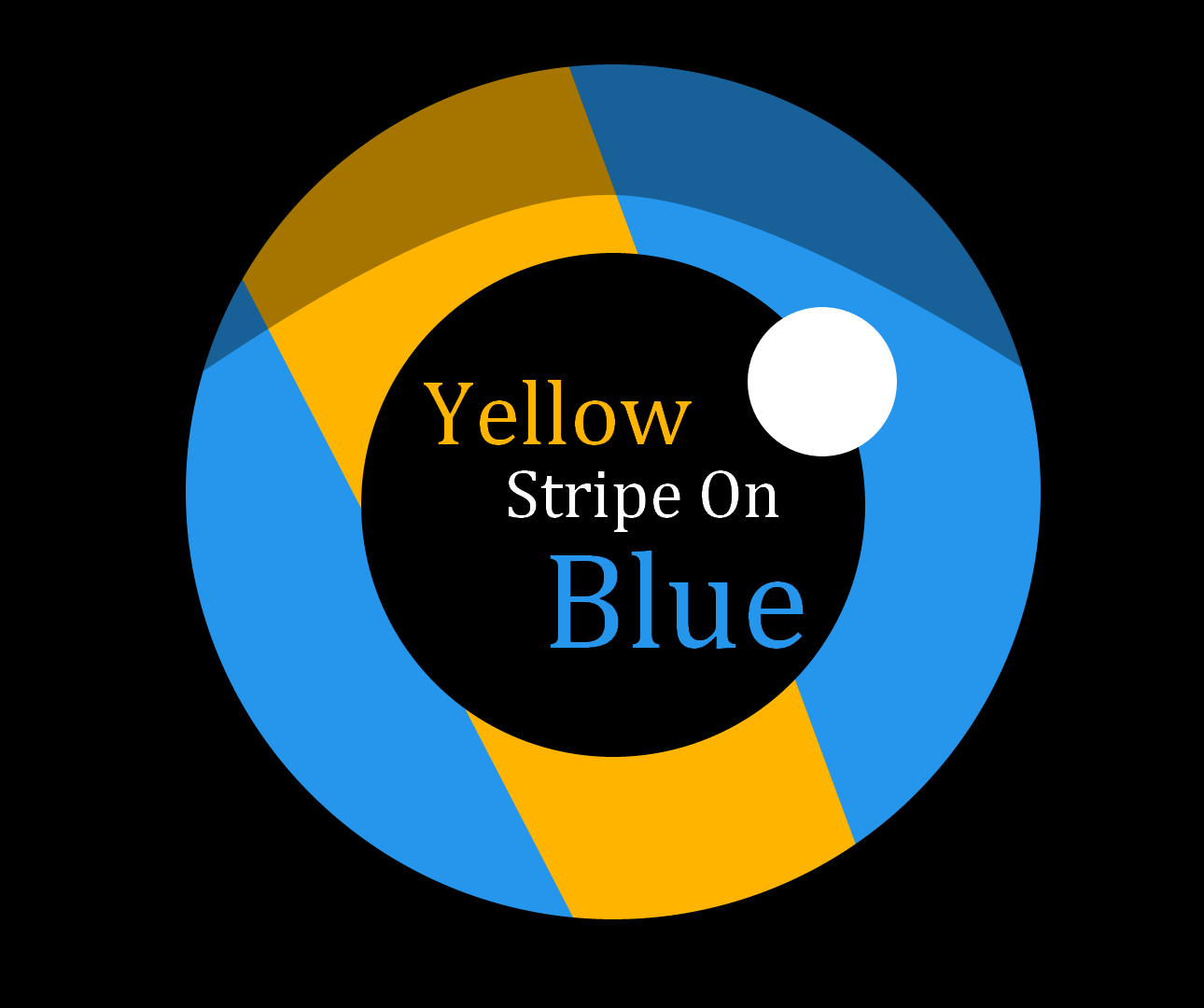 Yellow Stripe On Blue By Hidden Raisin yellow-stripe-on-blue-by-hidden-raisin