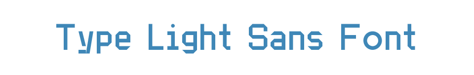 Type Light Sans Font - CC0