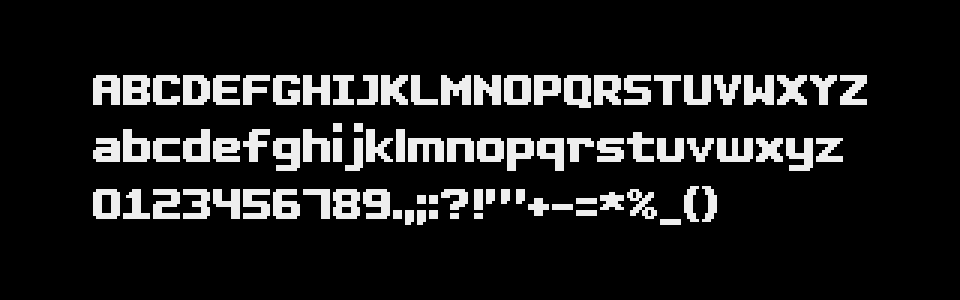 Pixel Font - XERXES