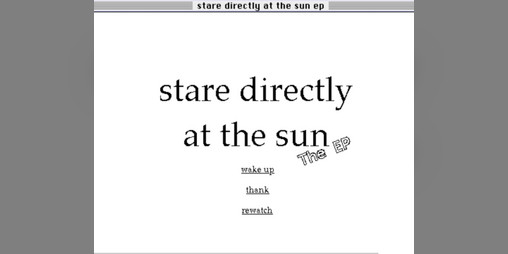 Cover image for stare directly at the sun