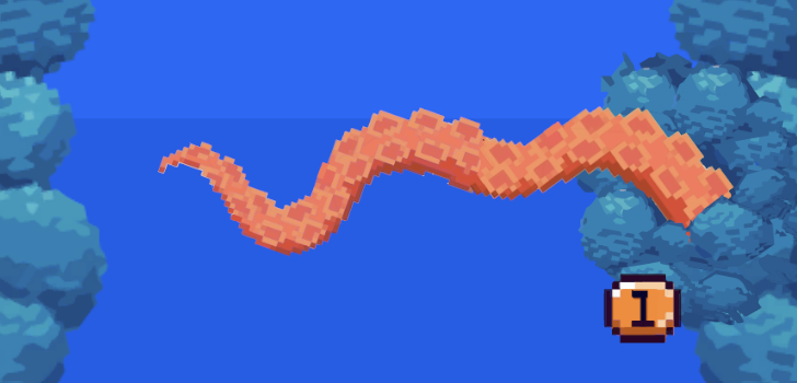 The Tentacle lurks in a cave... you can send it back it with a press of the correct button