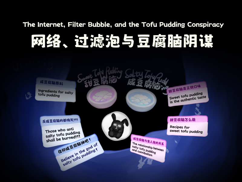 Cover image for Internet, Filter Bubble, and the Tofu Pudding Conspiracy