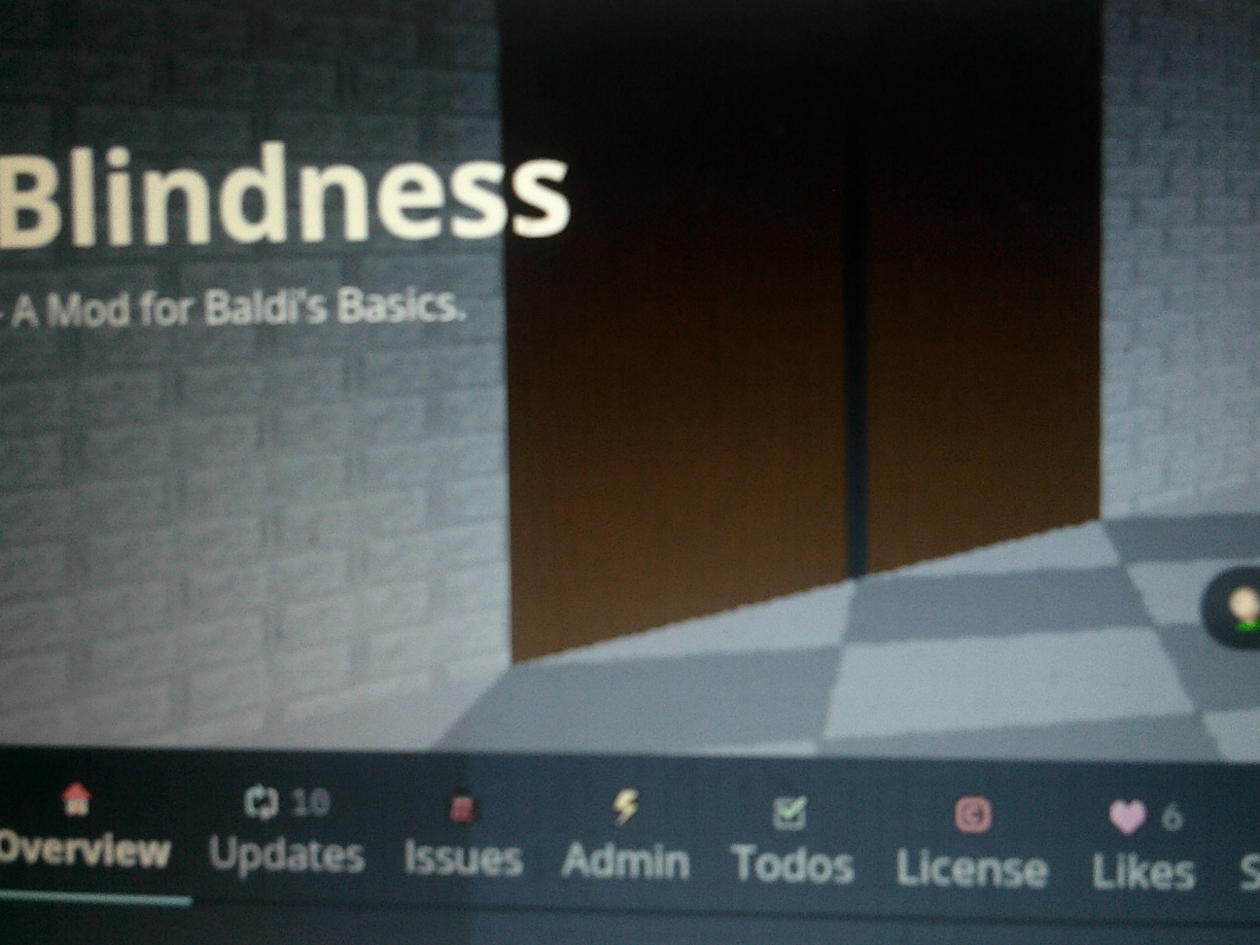 Blindness a baldi creepypasta game