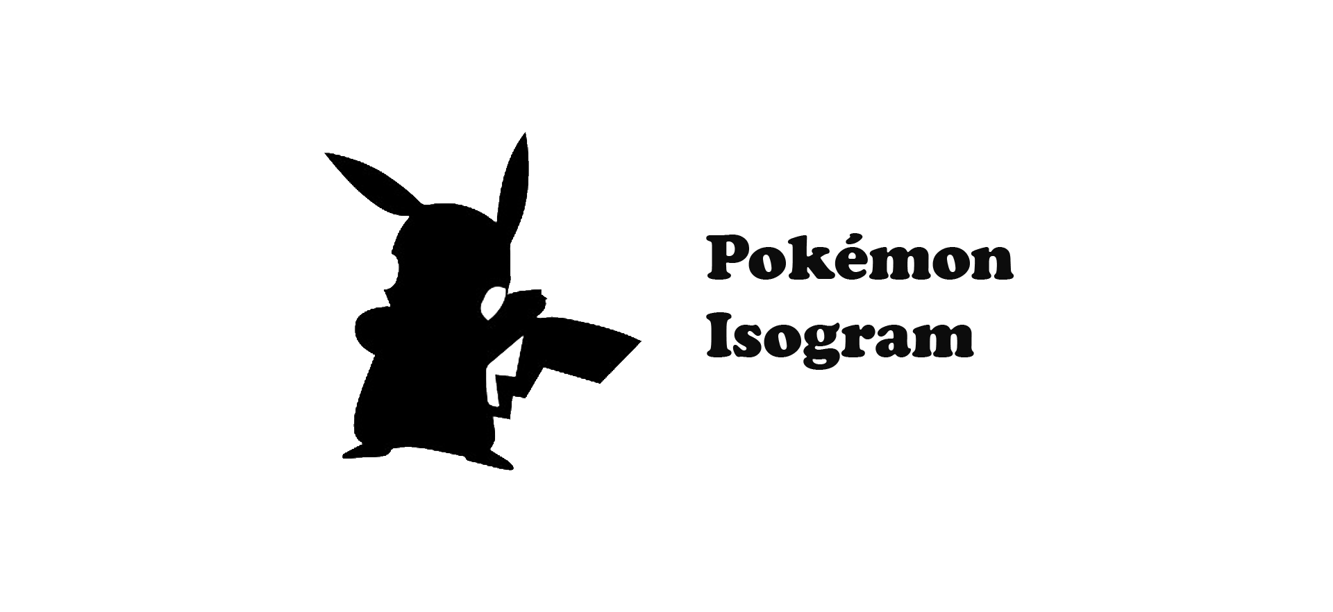 Pokémon Isogram