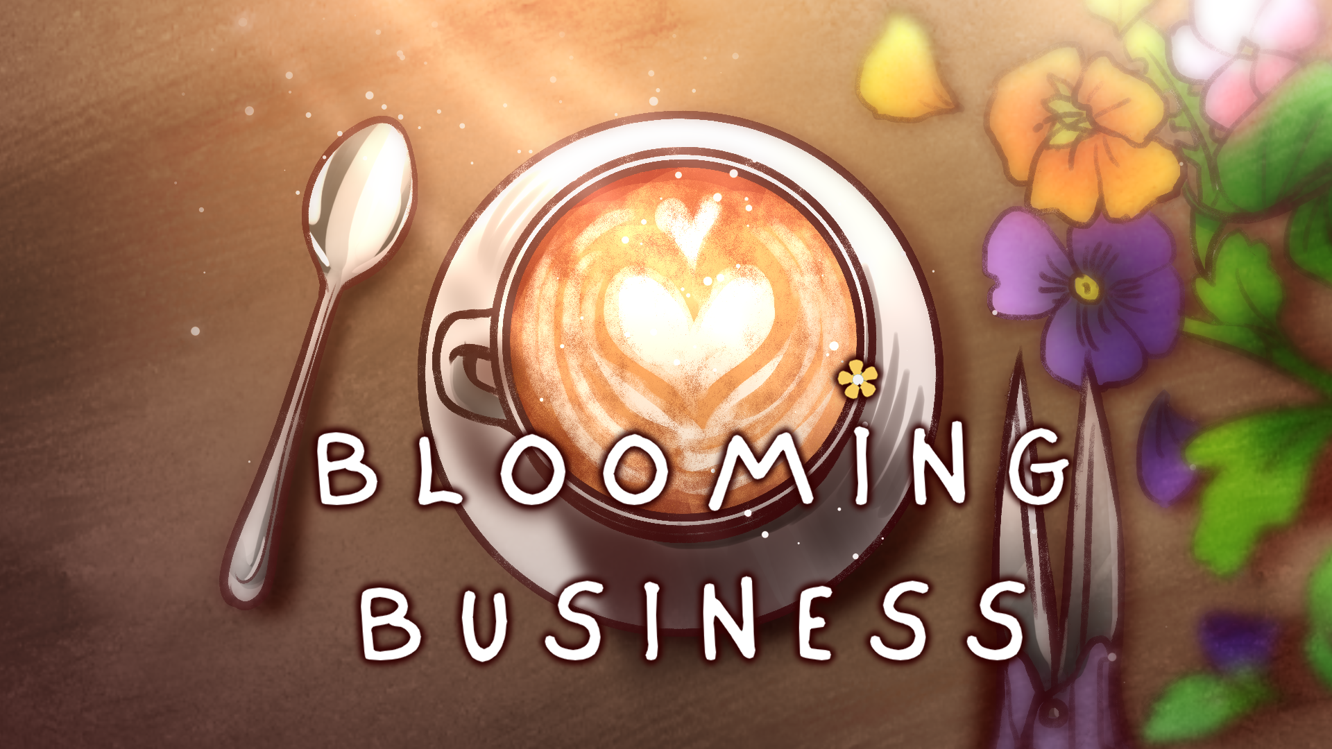Cover image for Blooming Business - a romance visual novel