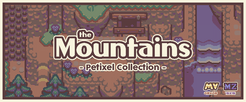 Petixel Mountains Asset Pack - Tileset and objects