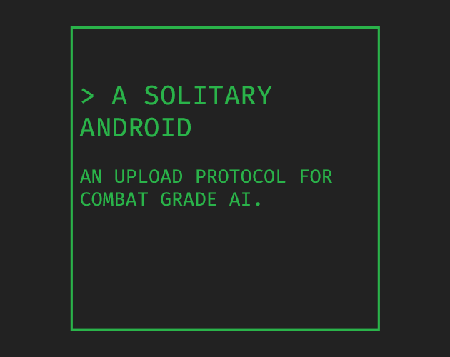 Cover image for A Solitary Android