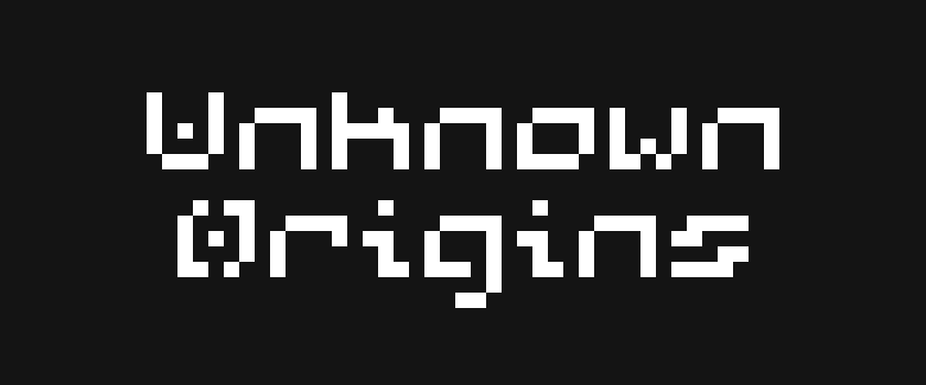 Unknown Origins - 7x5 Pixel Font