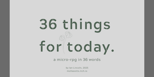 Cover image for 36 things for today
