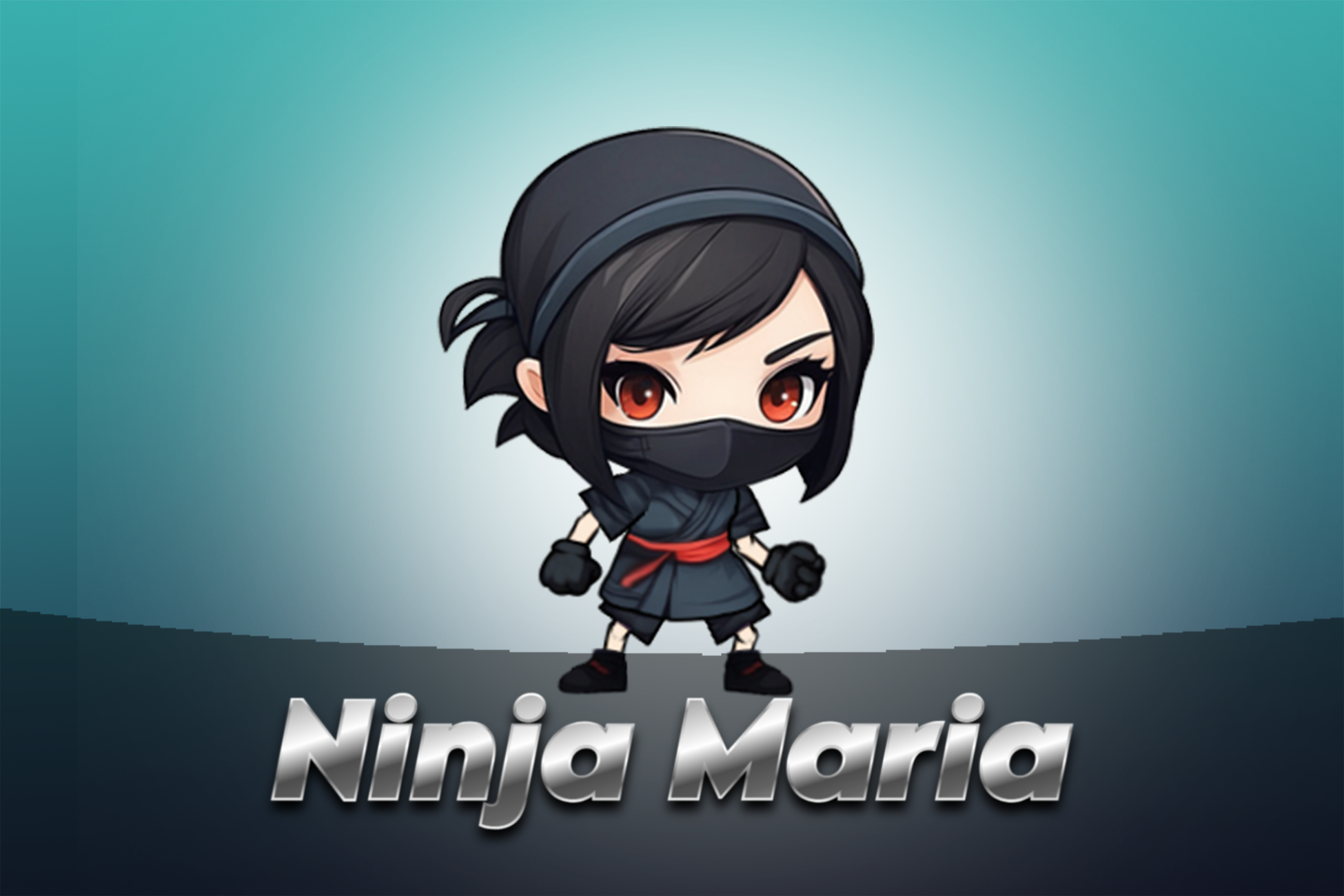 Ninja Maria - 2D Animated Character (Spriter)