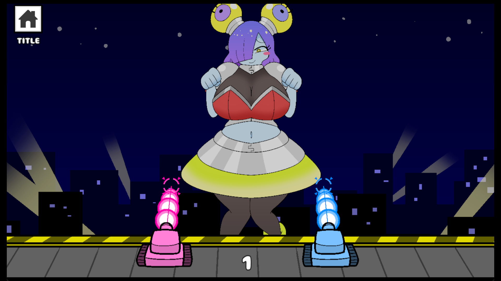 Cover image for Tank vs Big Alien Girl