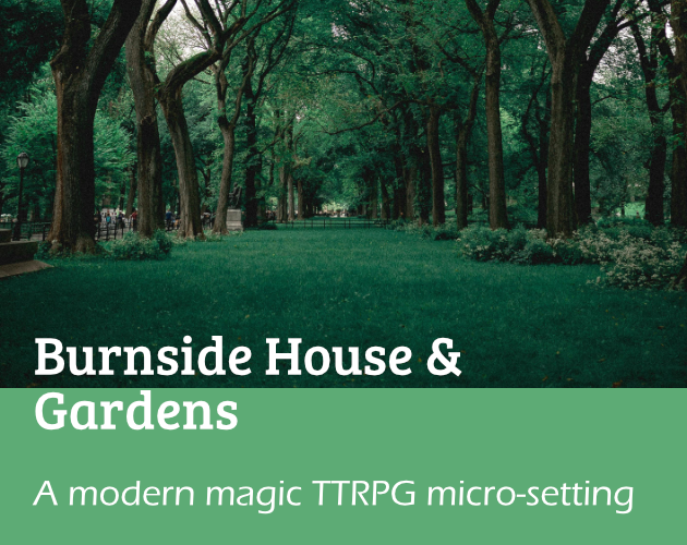 Cover image for Burnside House & Gardens