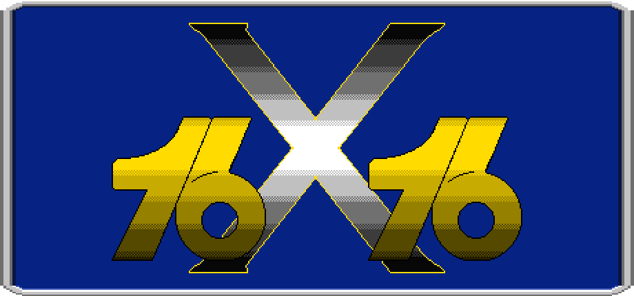 16X16